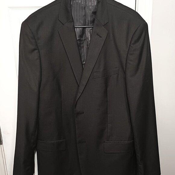 Demantie Men Gray Suit Jacket Only  42L - Picture 4 of 12